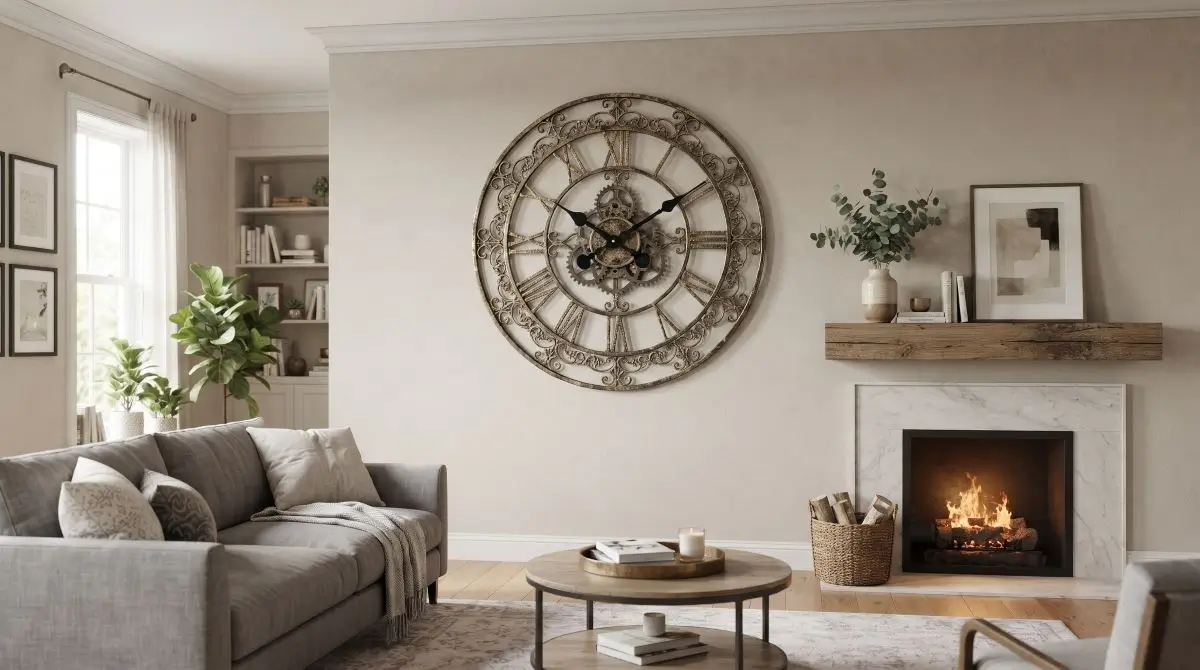 Large Decorative Wall Clock
