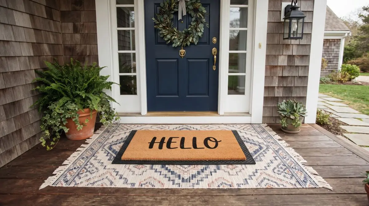 Layered Doormat Look