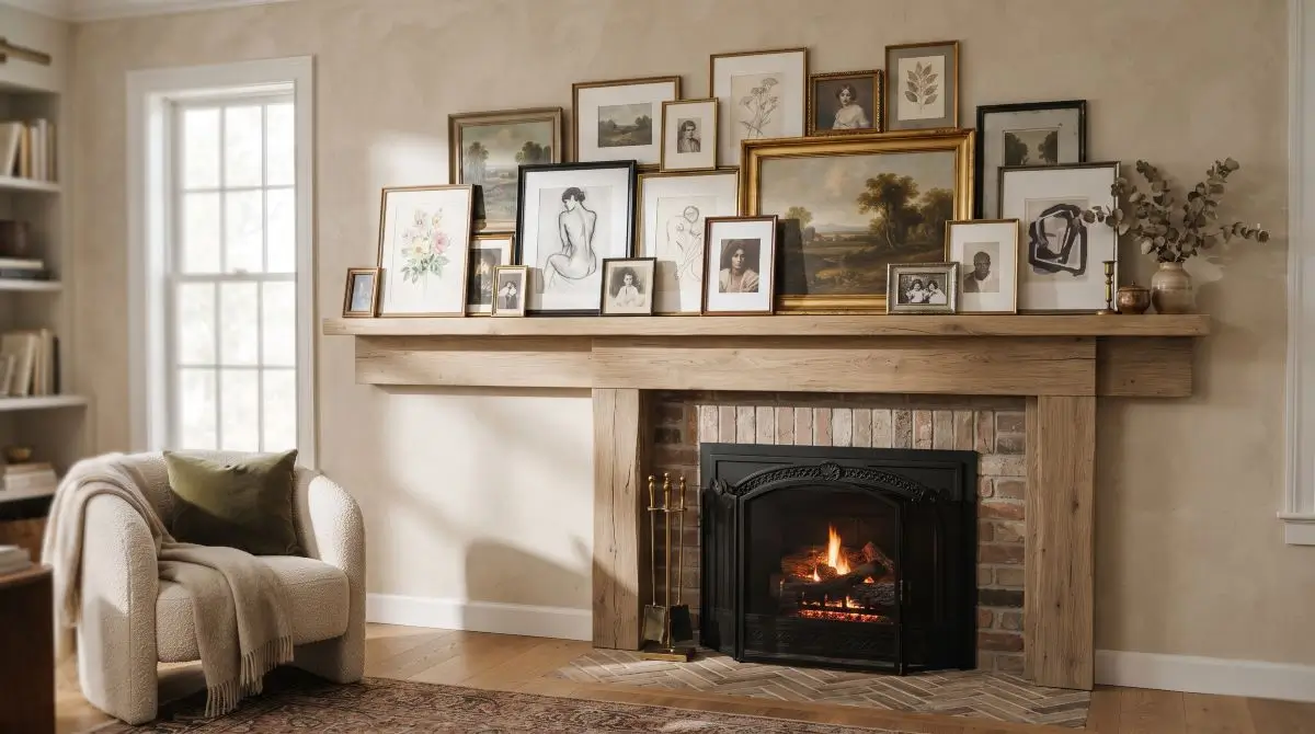 Layered Framed Art Display