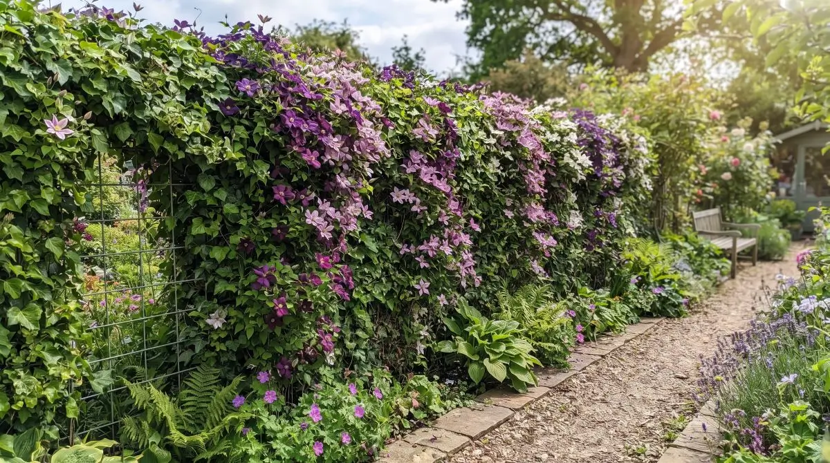 Living Fence with Climbers