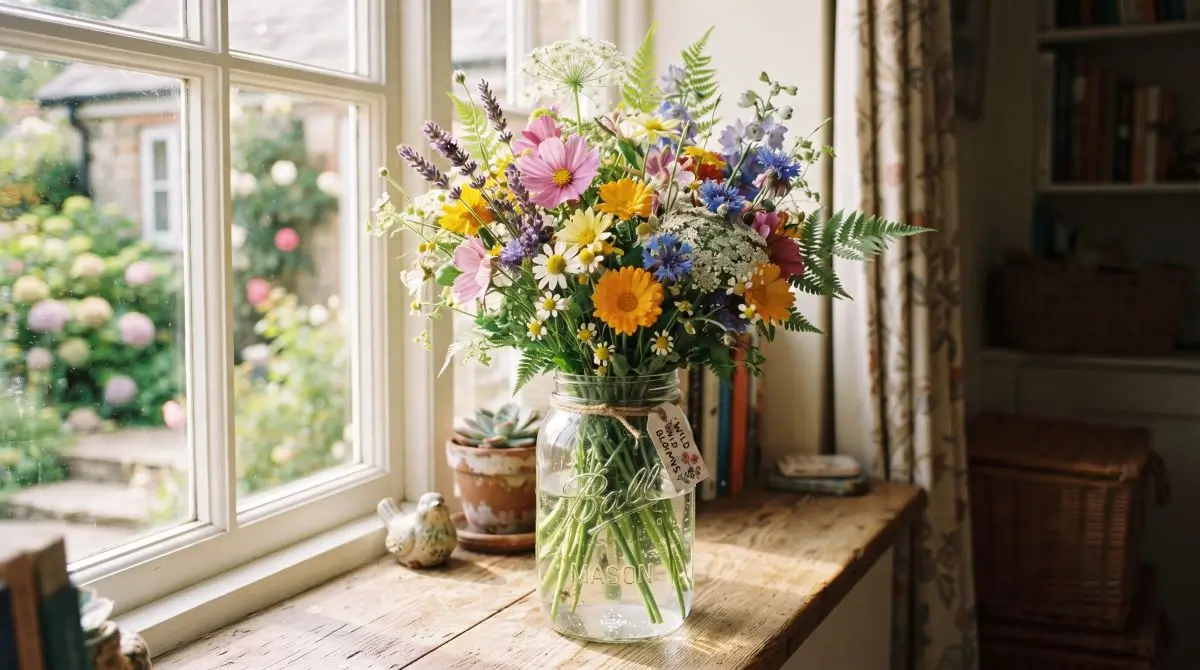 Mason Jar Flower Vase