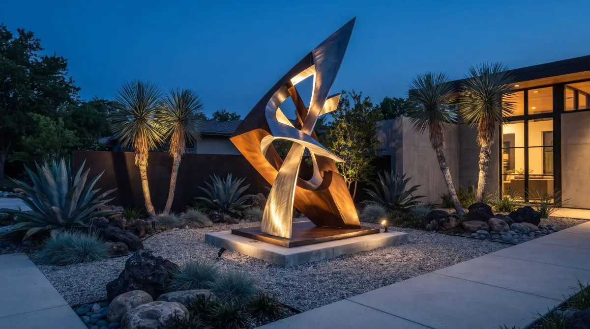 Metal Sculpture Focal Point