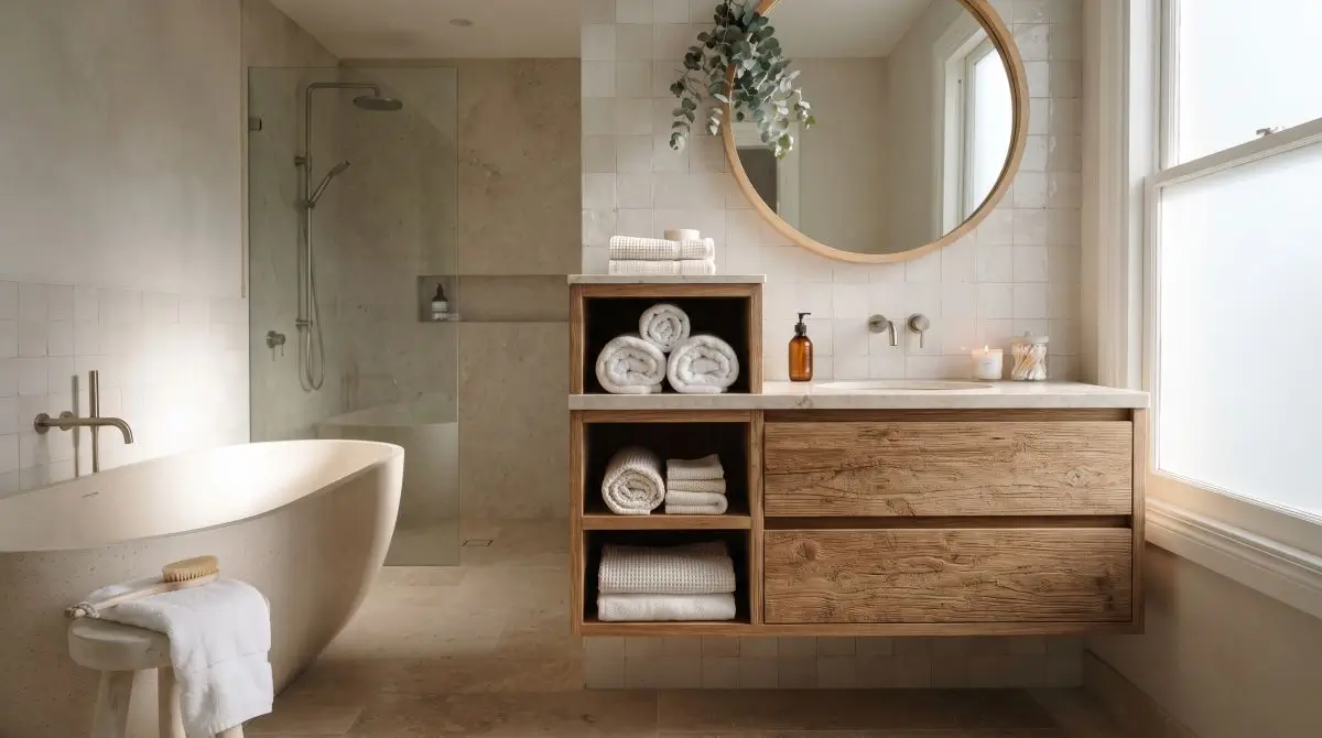 Minimal, Spa-Like Towel Palette