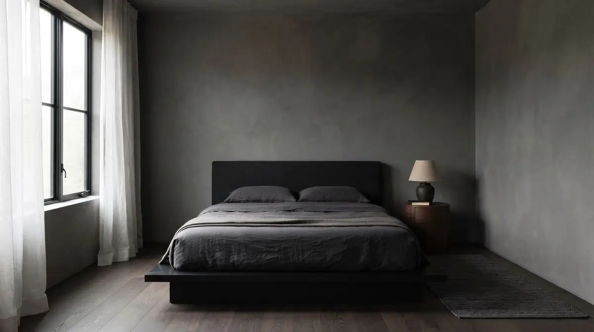 Minimalist Dark Bedroom