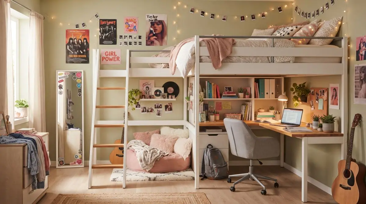 Multi-Functional Loft Bed Setup