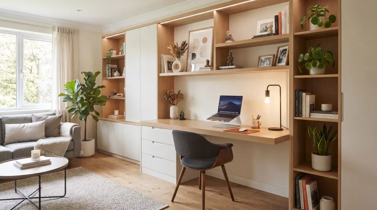 Multi-Purpose Wall with Workspace