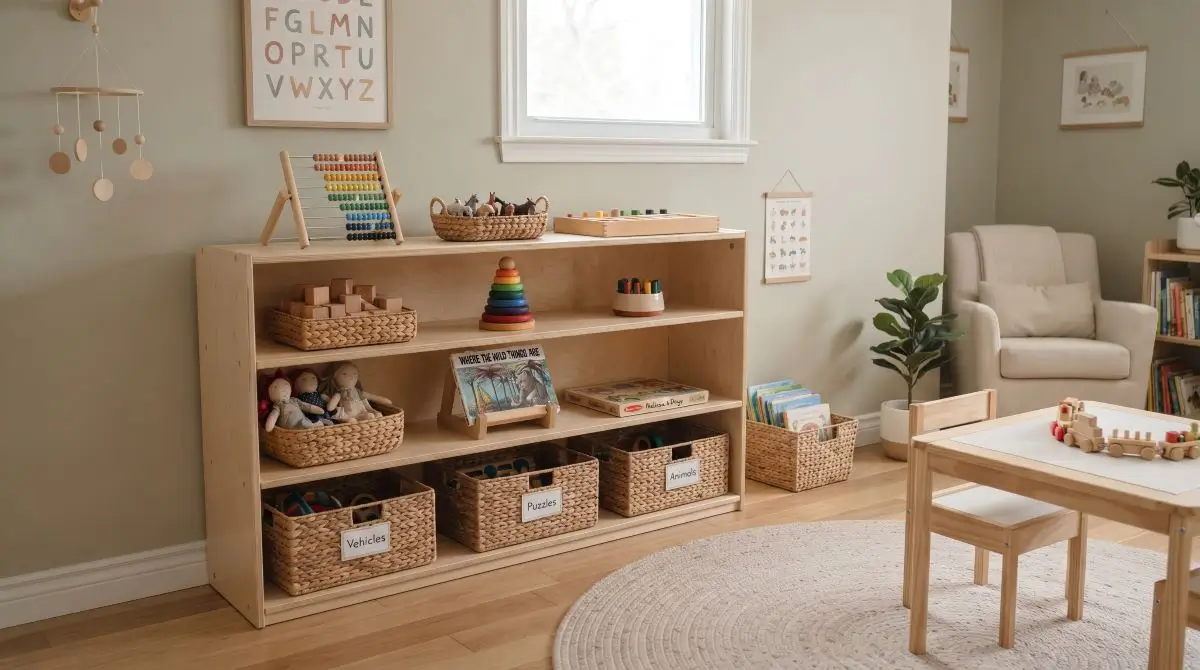 Open Toy Display with Rotation System