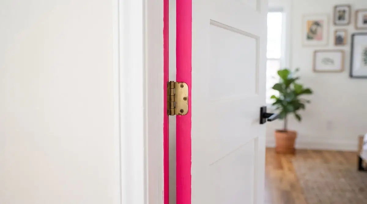 Painted Door Edge Accent