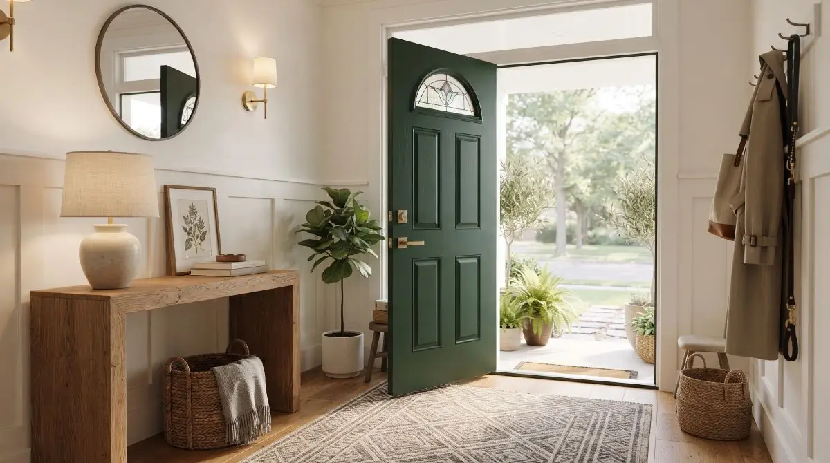 Painted Door Interior