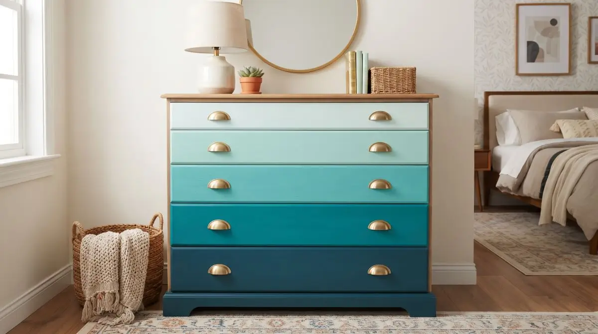 Painted Ombré Dresser
