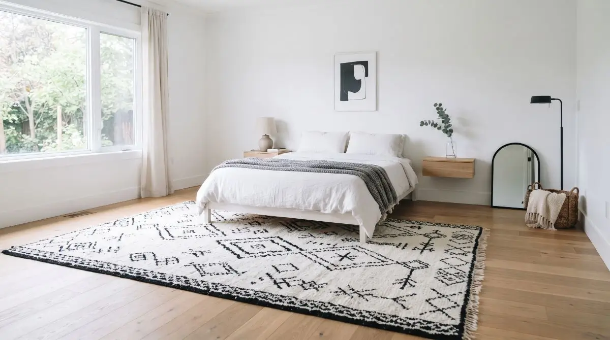 Patterned Rug as a Focal Point