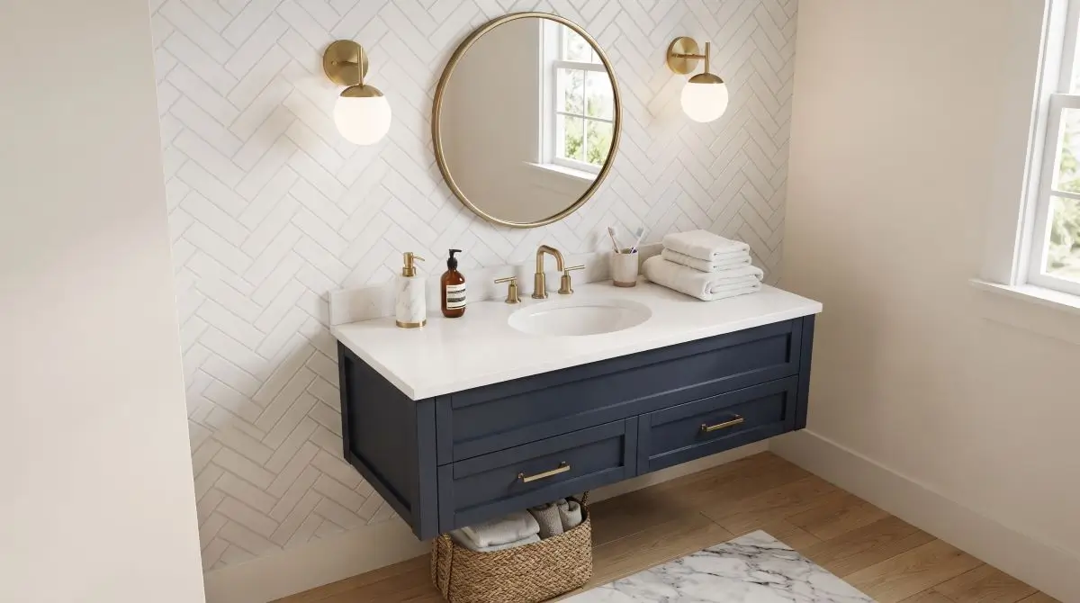 Peel-and-Stick Tile Backsplash
