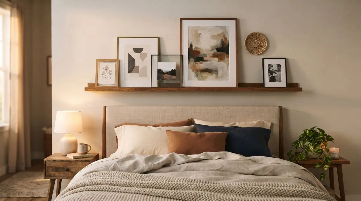 Picture Ledge (Art Ledge) Above Headboard