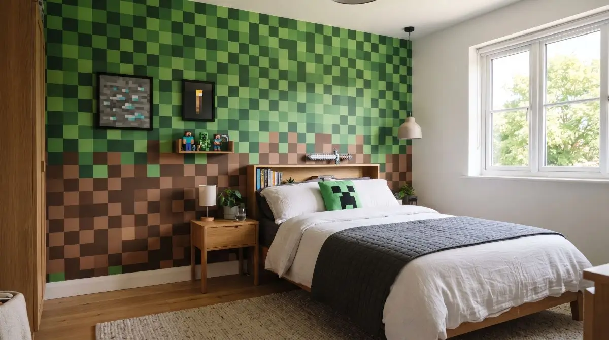 Pixelated Feature Wall