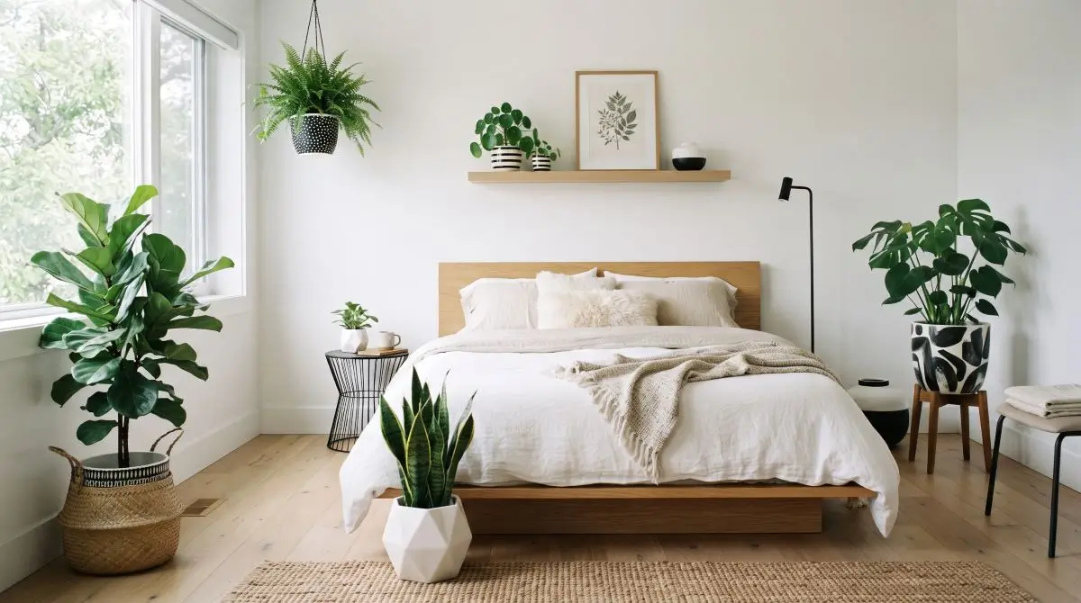 Plants in Monochrome Pots