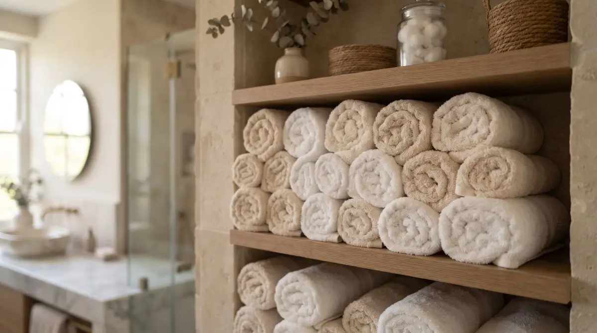 Rolled Towel Display