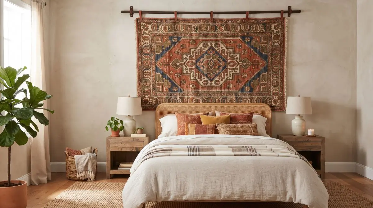 Rug-as-Tapestry Wall Hanging