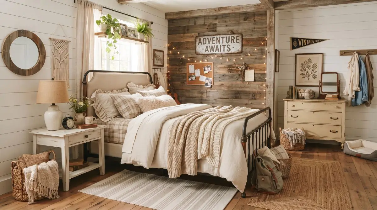 Rustic Farmhouse-Inspired Room