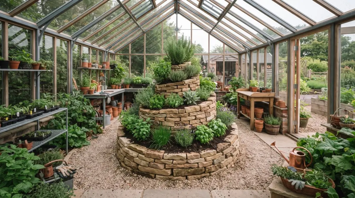 Sculptural Herb Spiral
