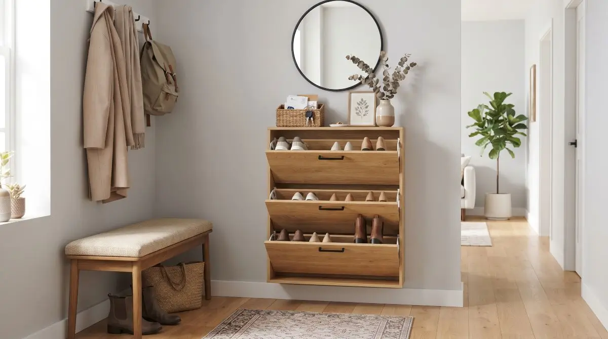 Slim Shoe Cabinet