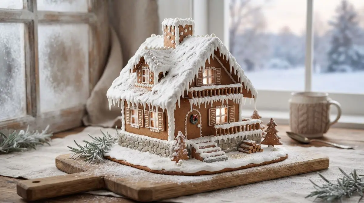 Snow-Dusted Chalet
