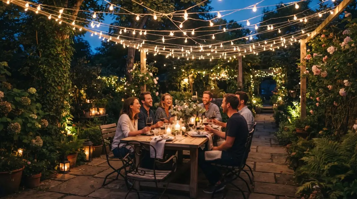 String Light Canopy