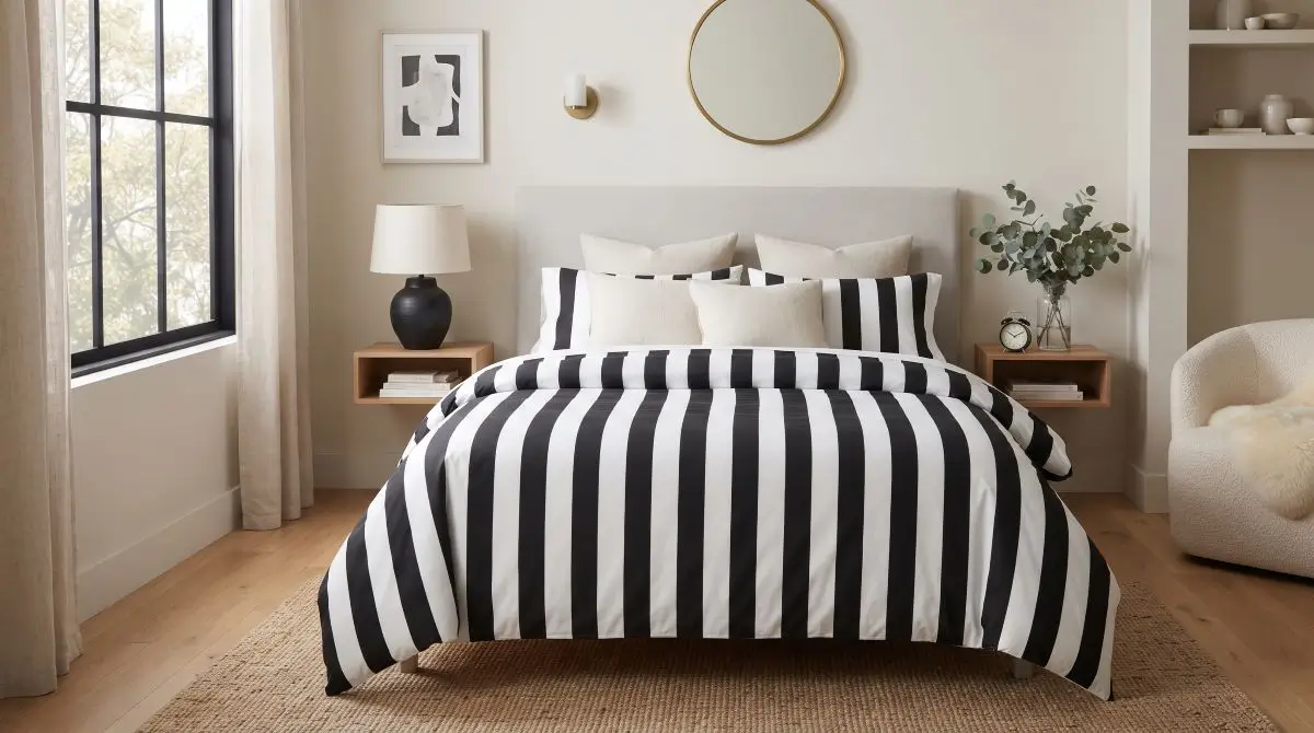 Striped Bedding for a Pop
