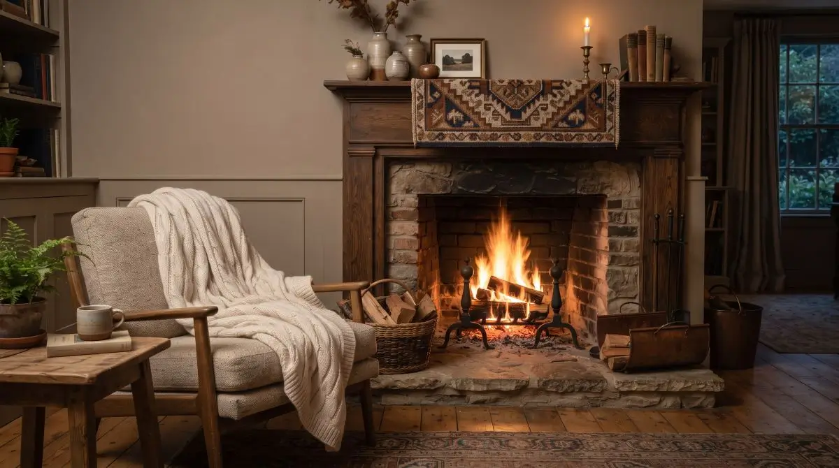 Textile-Rich Hearth Comfort