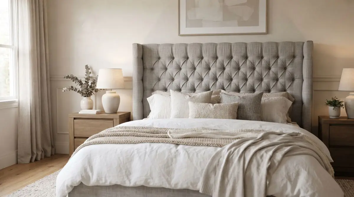 Textured Upholstered Headboard