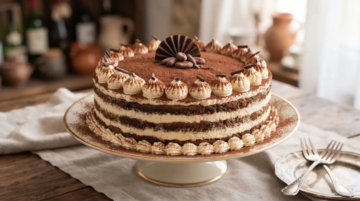 Tiramisù-Inspired Dust Cake