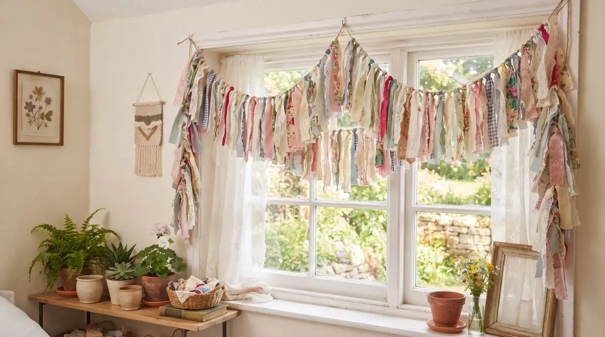 Upcycled Fabric Garland