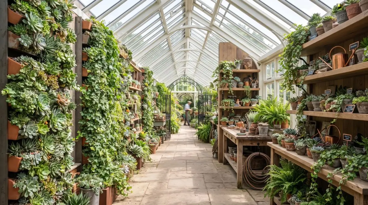 Vertical Plant Displays and Shelving