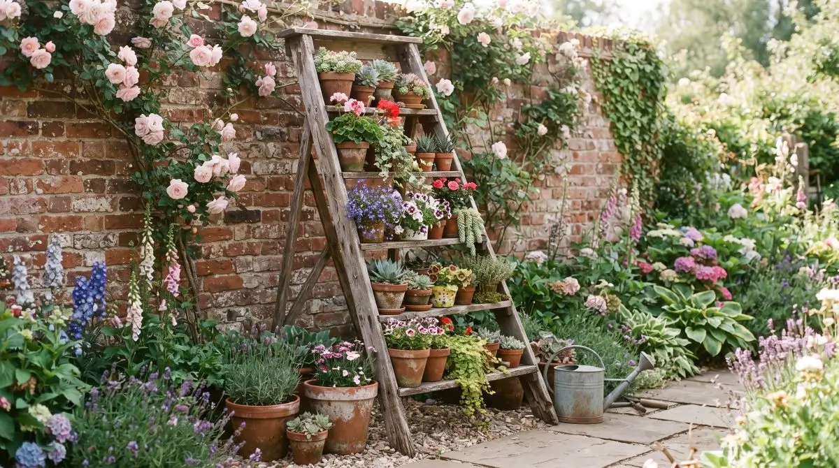 Vintage Wheelbarrow Planter
