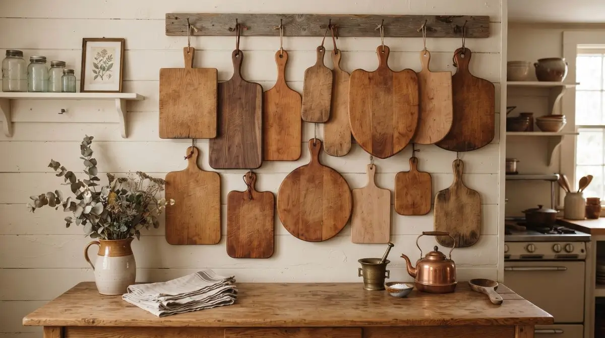 Wall-Mounted Cutting Board Display