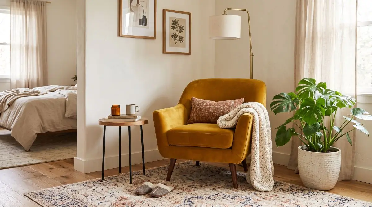 Accent-Chair Bedroom Corner