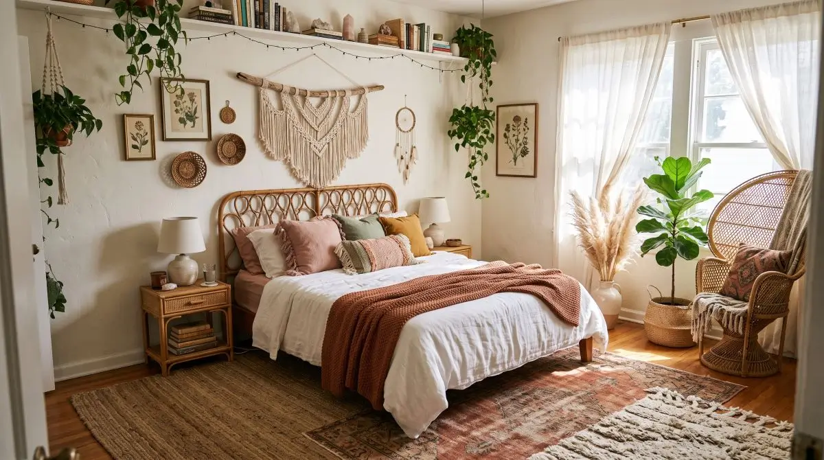 Boho Feminine Bedroom