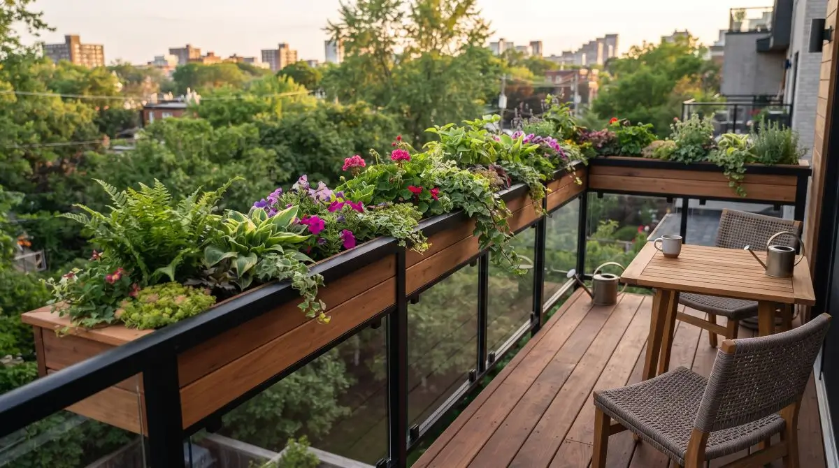 Built-In Planters for Added Greenery