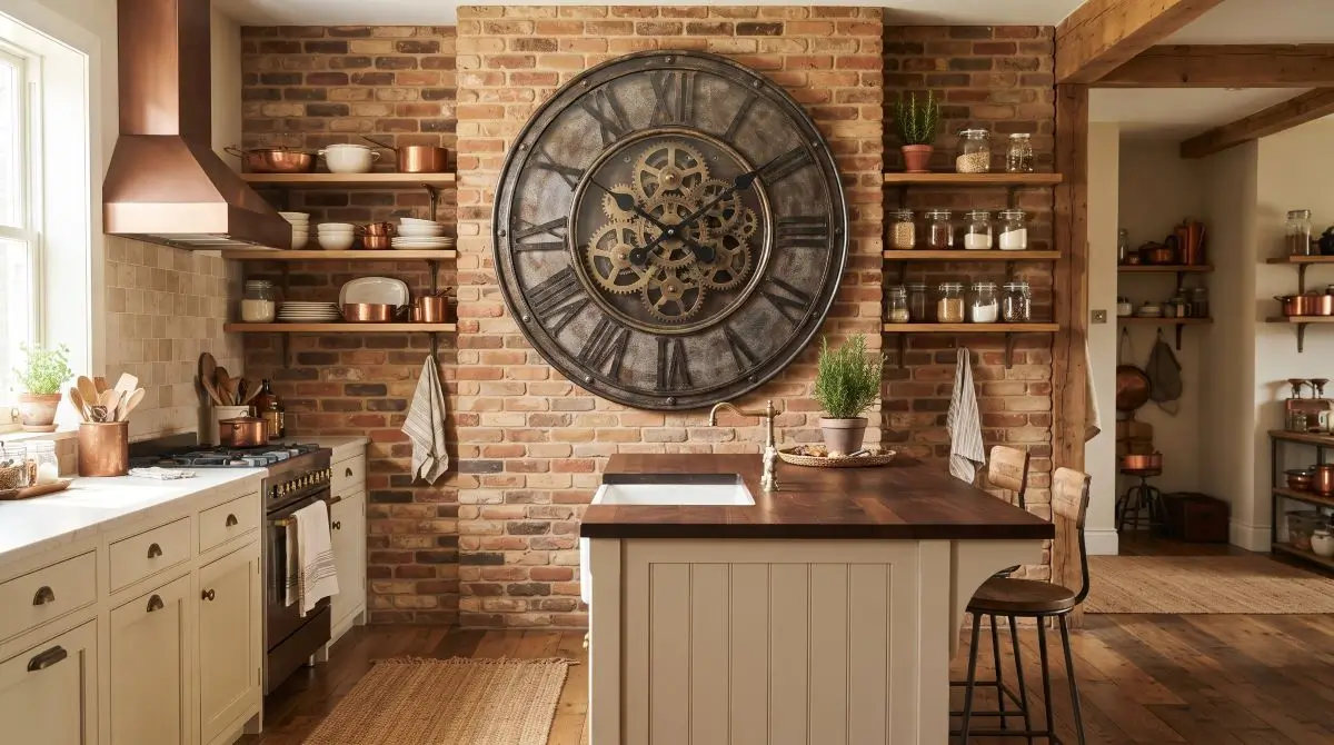 Clock Feature Wall