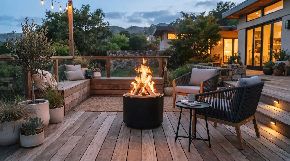 Compact Fire Pit for a Focal Point