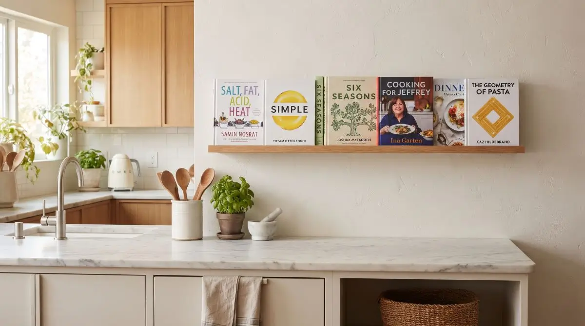 Cookbook Ledge Wall