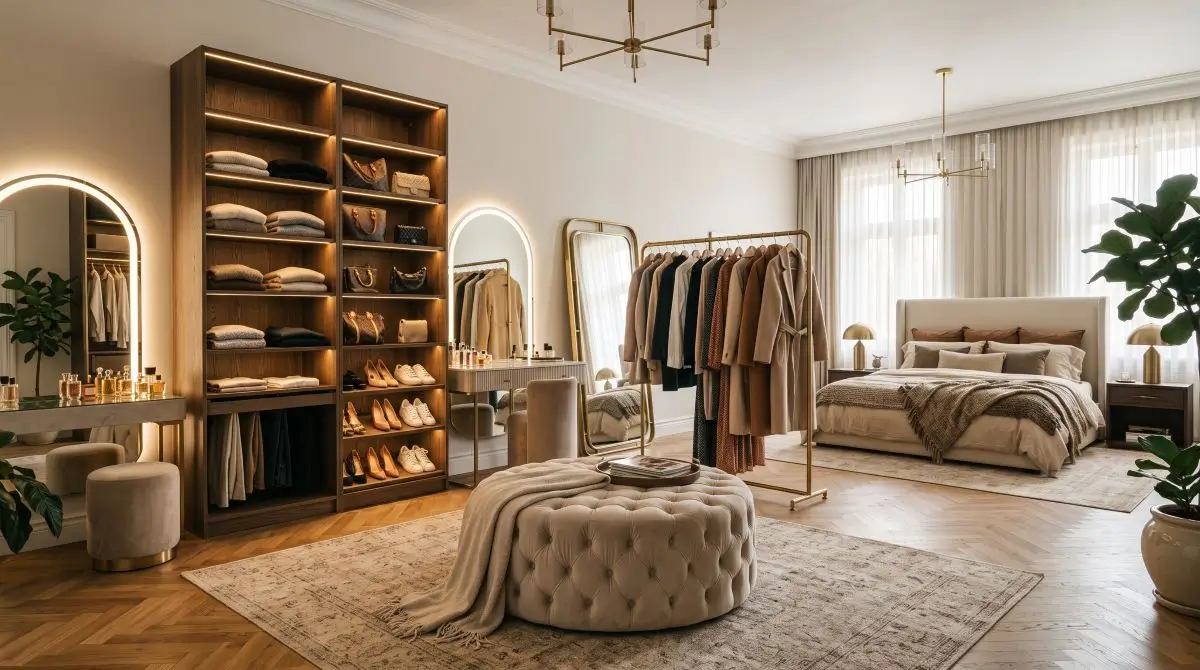 Dressing-Room Style Bedroom