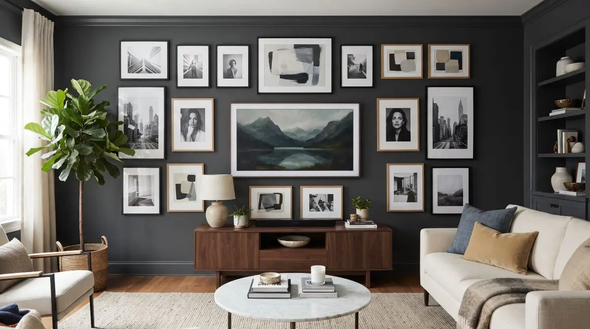 Gallery Wall Around the TV