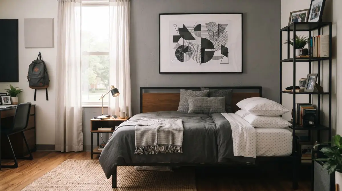 Incorporate Statement Wall Art Above the Bed
