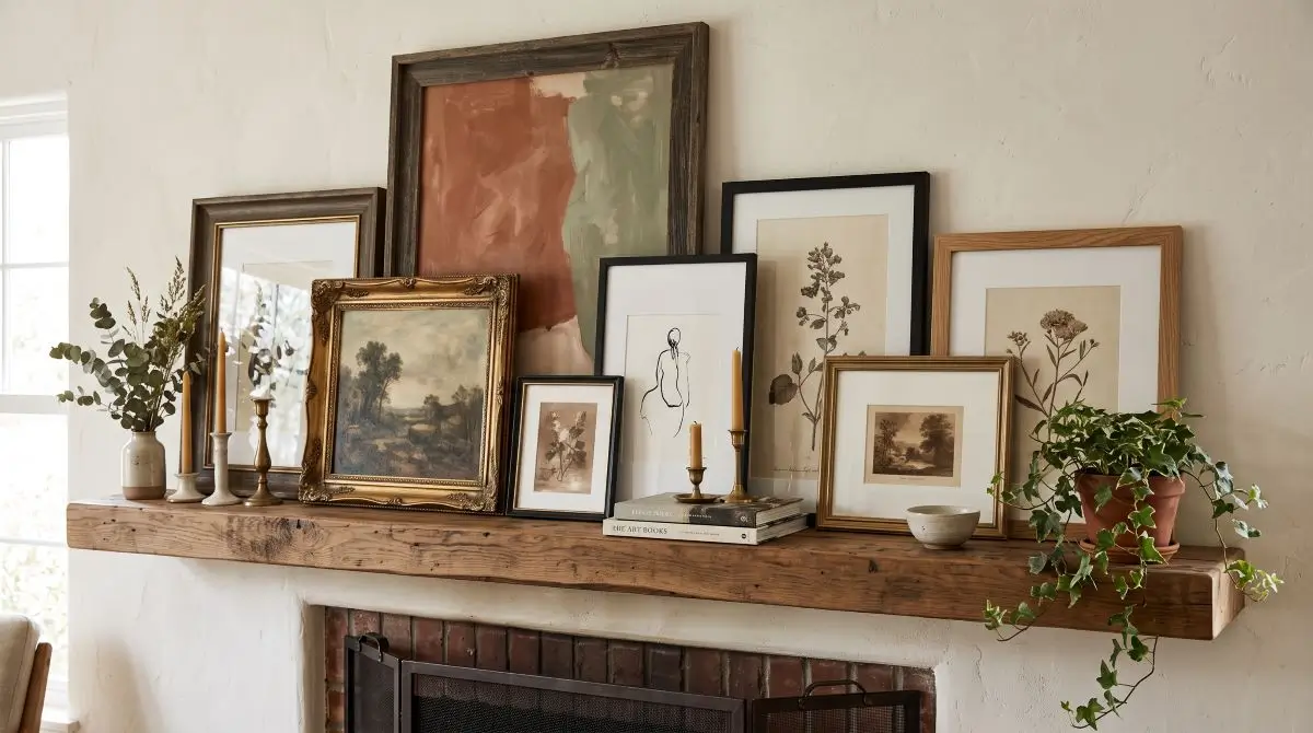 Layered Framed Art Display