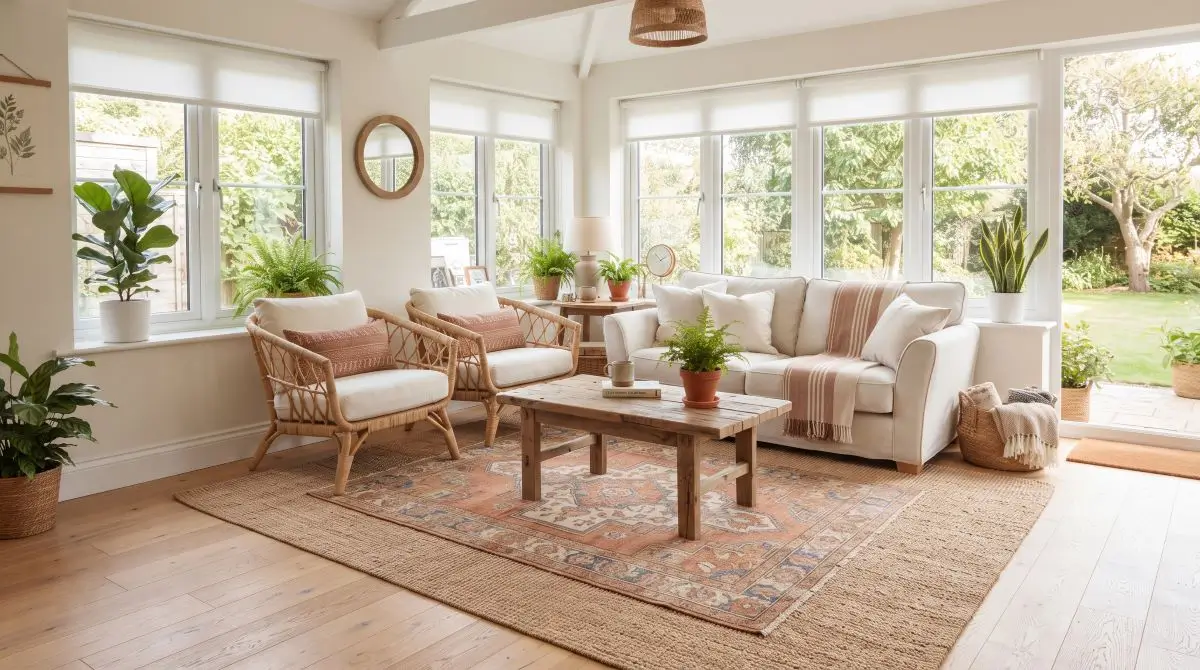 Layered Rugs for Warmth and Definition