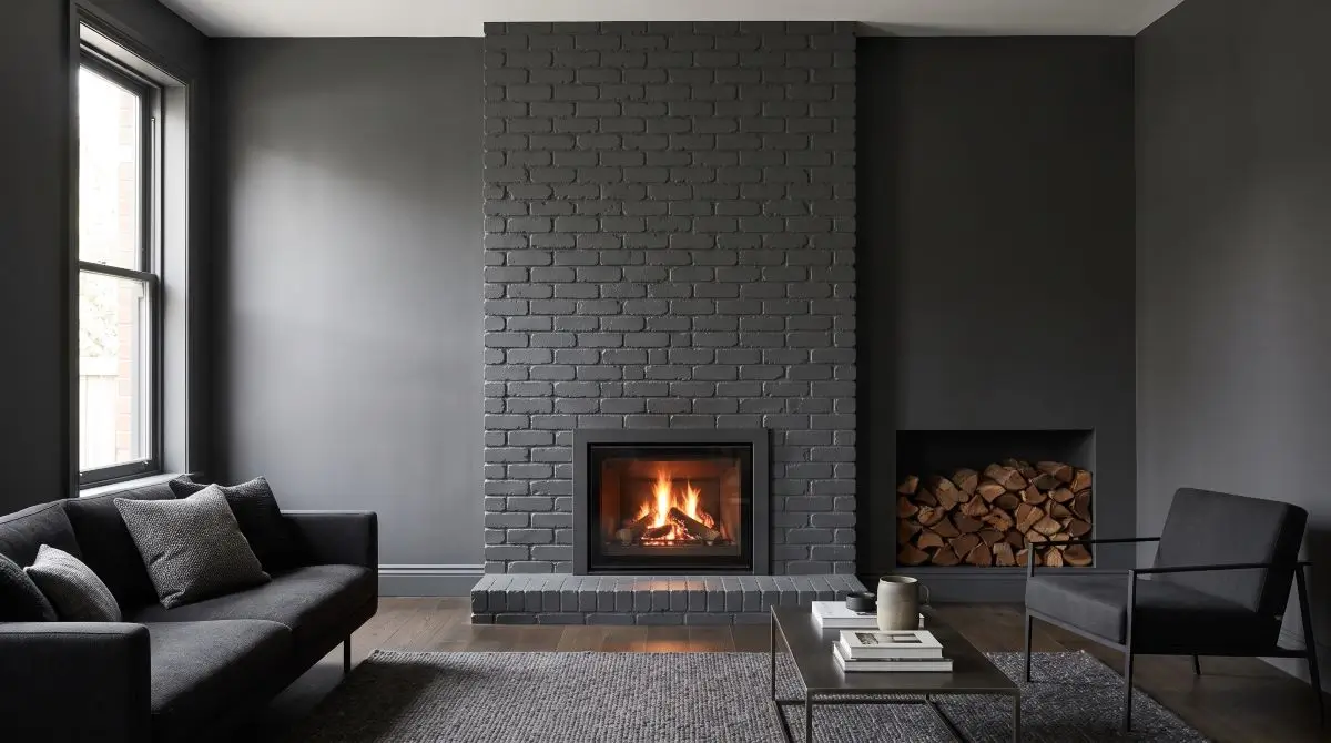 Match the Fireplace to the Wall Color