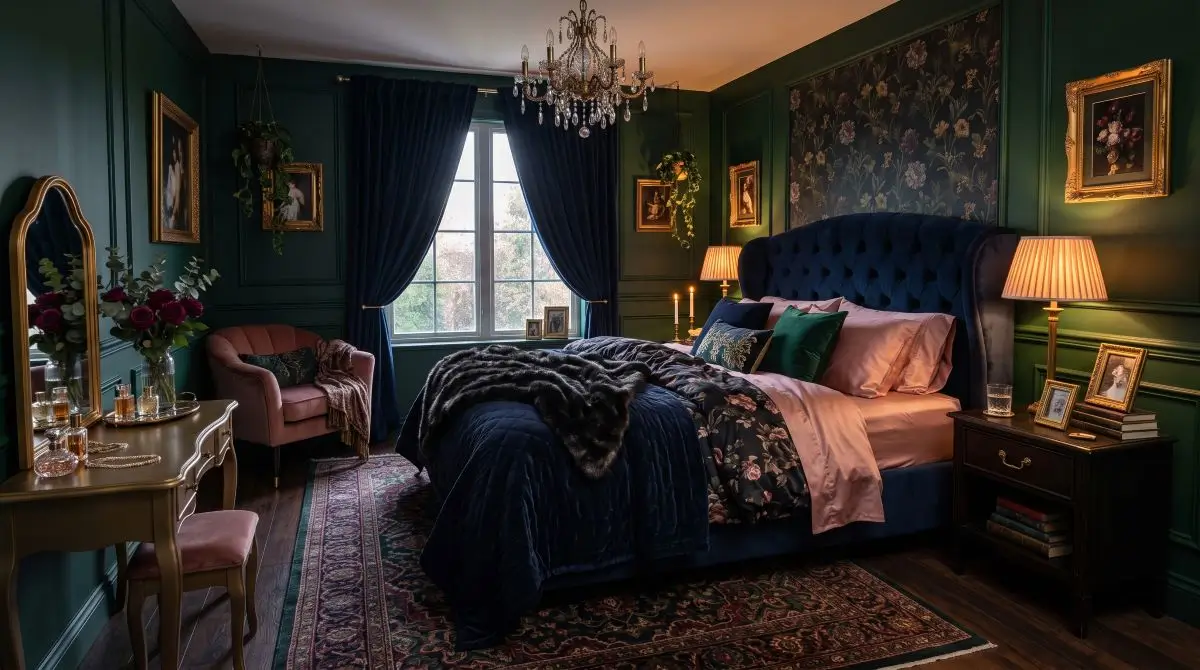 Moody Feminine Bedroom