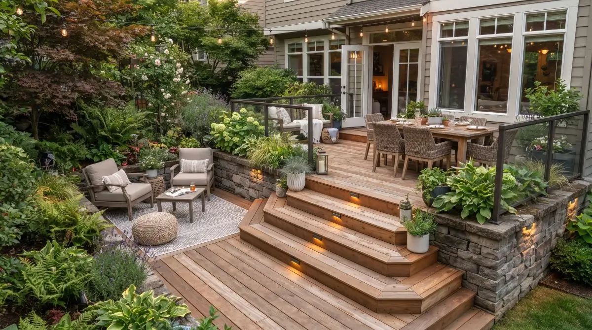 Multi-Level Deck for Defined Zones