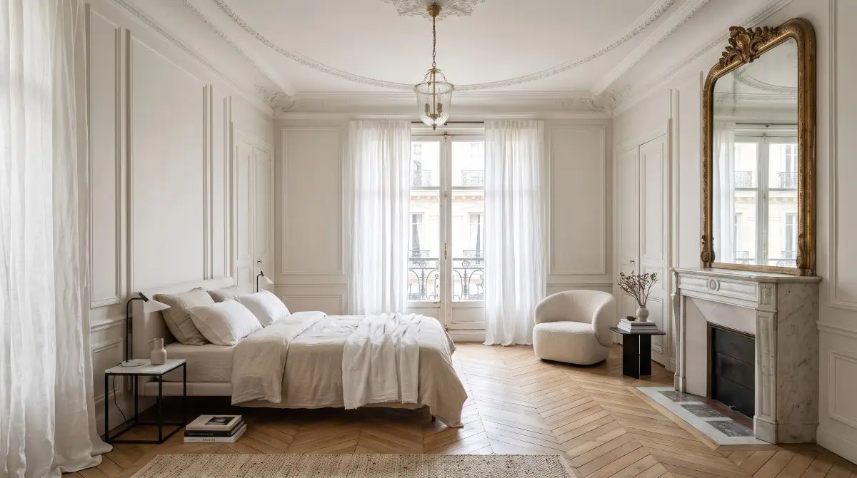 Parisian-Inspired Bedroom