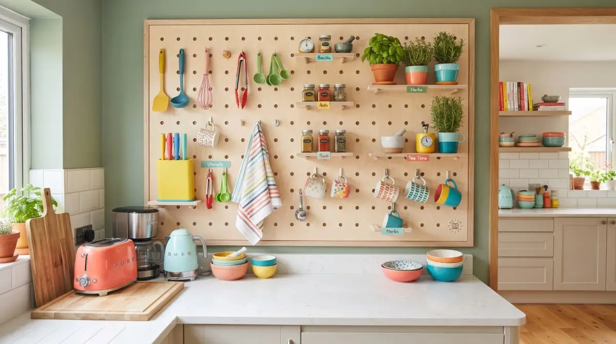 Pegboard Storage Wall